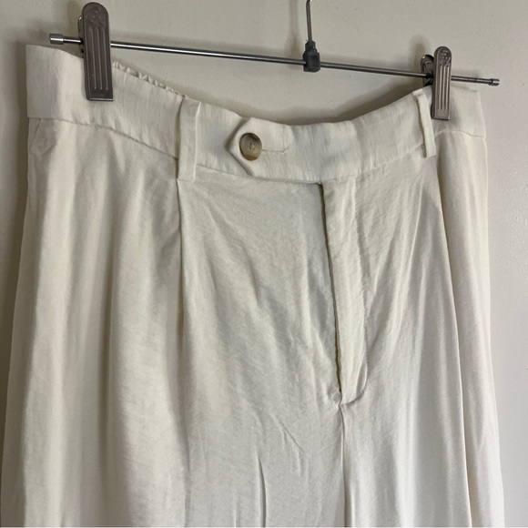 Banana Republic Cream High Rise Breezy Wide Leg Lenzing Ecover Pants - Picture 4 of 10